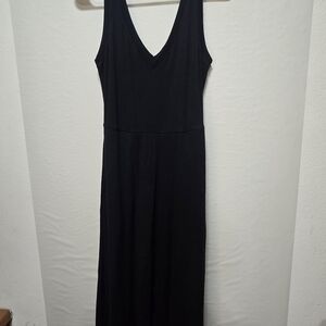 Casual Black Maxi Dress